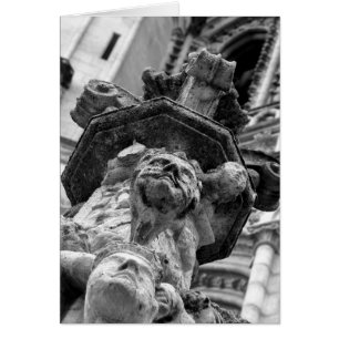 Caras no cartão da catedral