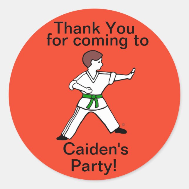 Carate Kid 11 adesivos de Artes Marciais personali (Frente)