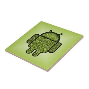 Caráter de porta de bolhas para o robô Android