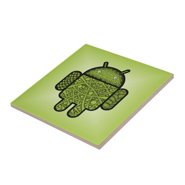 Caráter de porta de bolhas para o robô Android™ (Lateral)