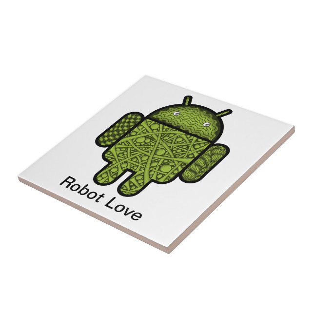 Caráter de porta de bolhas para o robô Android™ (Lateral)