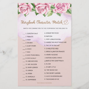 Caráter de Storybook Match Bear Girl