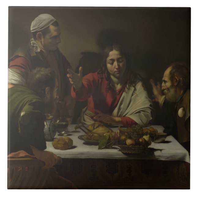 Caravaggio - ceia em Emmaus (Frente)