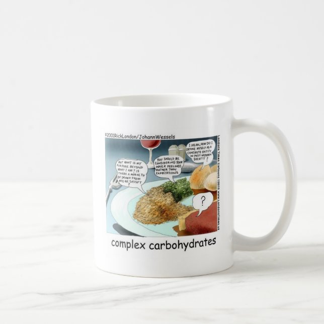 Carboidratos Complexos Canecas Cartões Camisetas E (Direita)