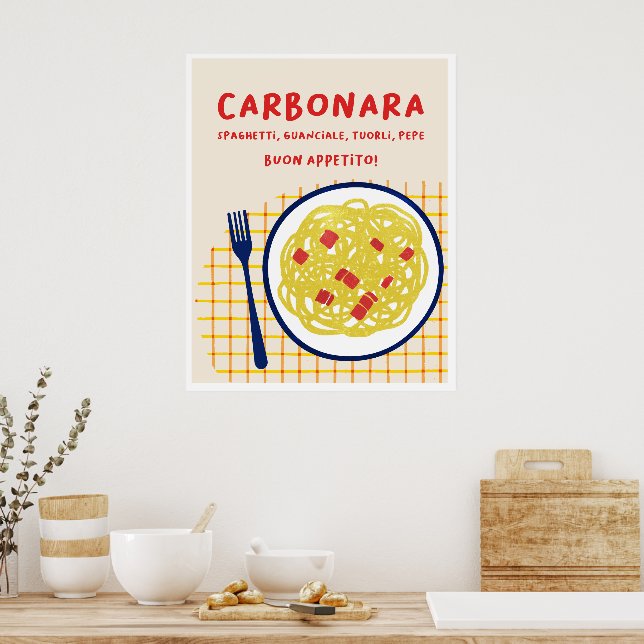 Carbonara impressão (Cozinha)