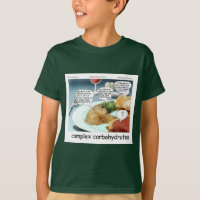 Carbs Complexos Filosofia Divertida Camiseta de Co
