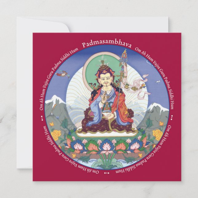 CARD Padmasambhava - com envelope (Frente)