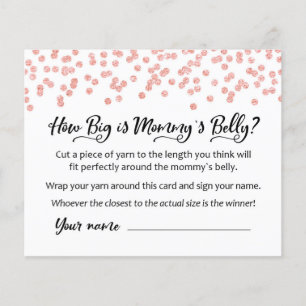 CARD, qual é o tamanho da Mamãe Belly? Jogo do C