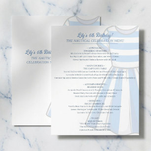 Cardápio de Aniversário do Marinheiro Cabana Náuti