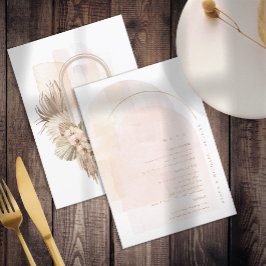 Cardápio de Casamento Boho Oasis ID959