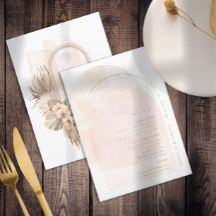 Cardápio de Casamento Boho Oasis ID959