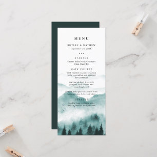 Cardápio de Casamento de Pinheiro da Montanha Rúst