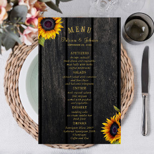 Cardápio de casamento rústico chic com orçamento d