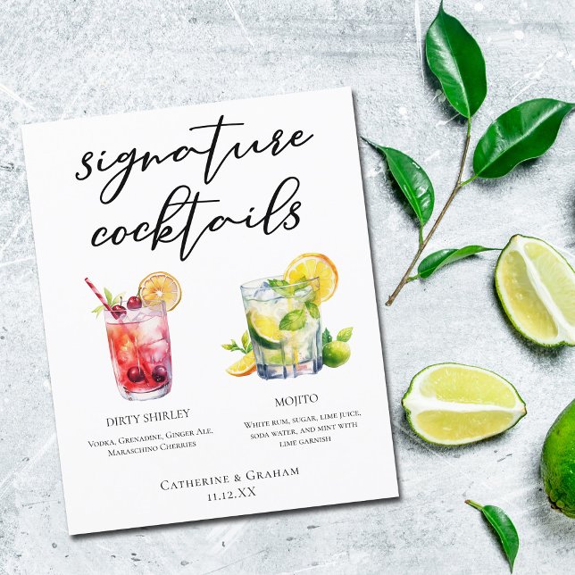 Cardápio de Coquetéis Especiais Dirty Shirley Moji (Criador carregado)