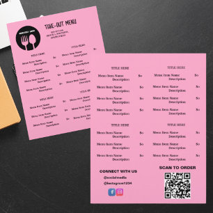 Cardápio de Delivery do Restaurante Preto e Rosa c