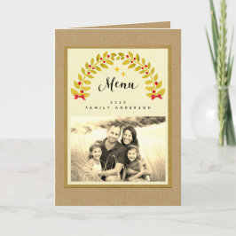 cardápio de modelo do janto de natal russo