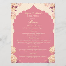 Cardápio de Recepção de Casamento Sikh | Menu Simp