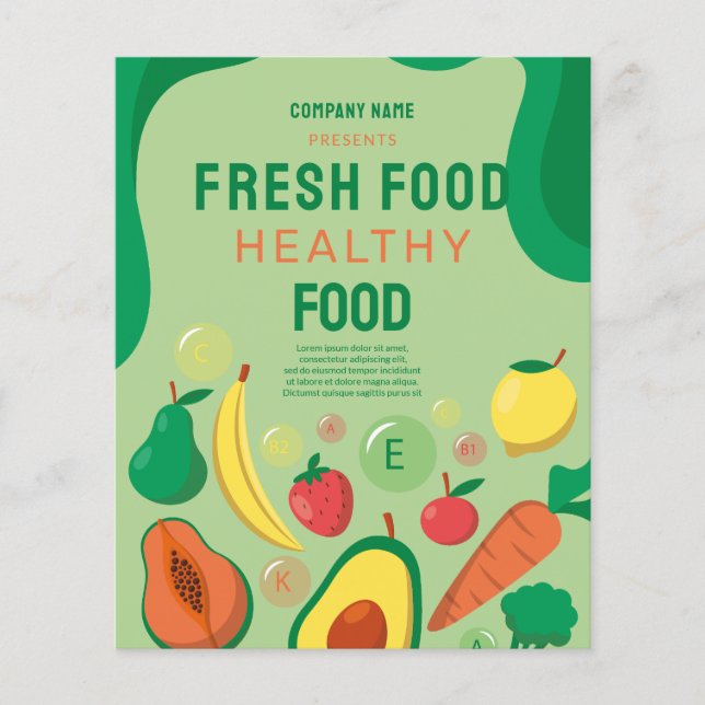 Cardápio de Restaurante de Catering de Alimentação (Frente)
