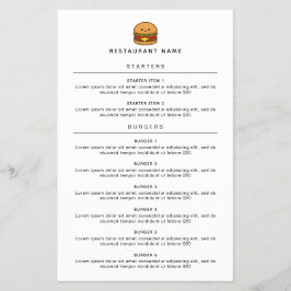 Cardápio do Restaurante Cute Burger