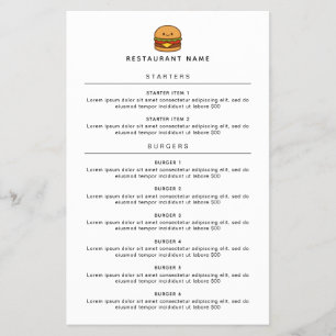 Cardápio do Restaurante Cute Burger
