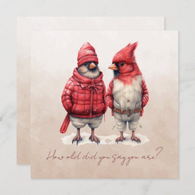 Cardeal Aniversário De Quantos Anos Você Disse Que (Frente/Verso)
