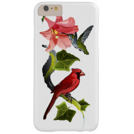 Cardeal e Hummingbird com Lily Rosa e Ivy