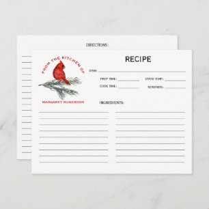 Cardeal em Pine Branch, da Cozinha de