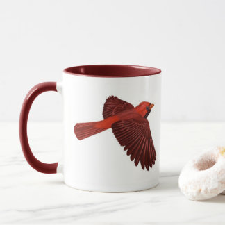 "Cardinais na Natureza" Caneca de Café de Pássaros