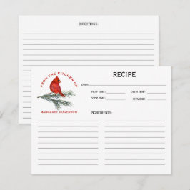 Cardinal no Ramo de Pinheiro Da Cozinha De