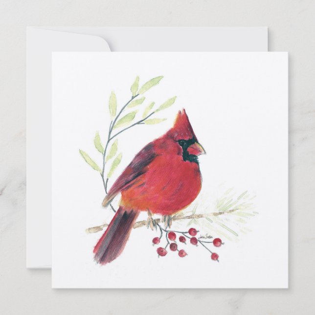 Cardinal Red Bird Art (Frente)