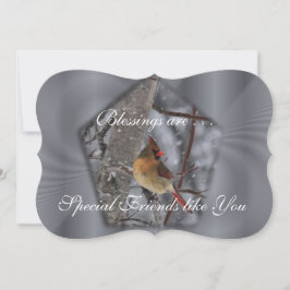 Cardinal Spl Shape Card - personalize a forma esco