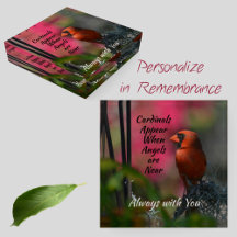 Cardinal Vermelho Memorial Personalizado