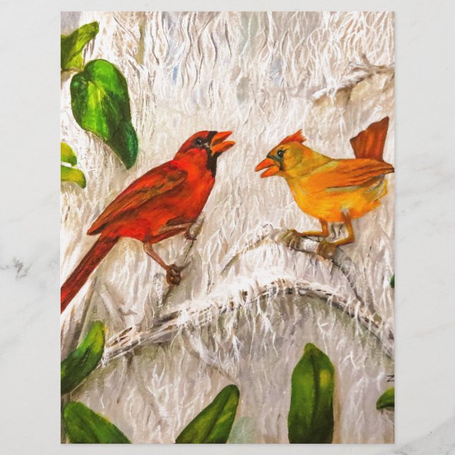 Cardinals bird Cantando de amor (Frente)