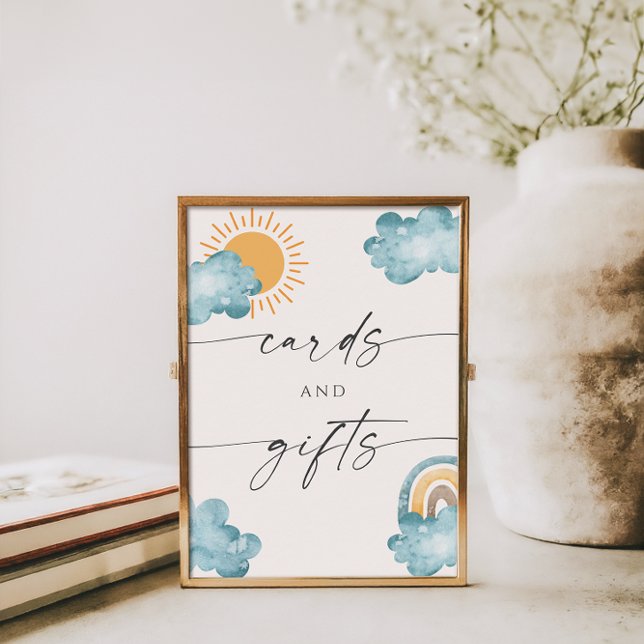 Cards And Gifts Baby Shower Sunshine Poster Sign (Criador carregado)