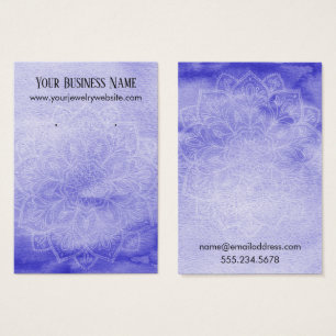 Cards De Exibição De Mandala De Cor D'Água Roxa