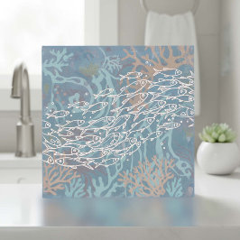 Cardume de Peixes em Azul Coral ID1198