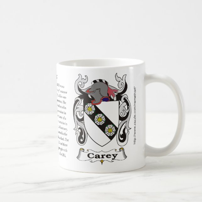 Carey, a origem e significado em uma caneca (Direita)