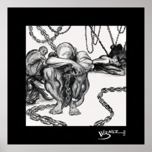 Carga - impressão das canvas de arte preta