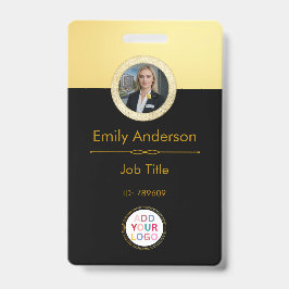 Cargot de Foto ID Empresa, Crachá QR com Logotipo
