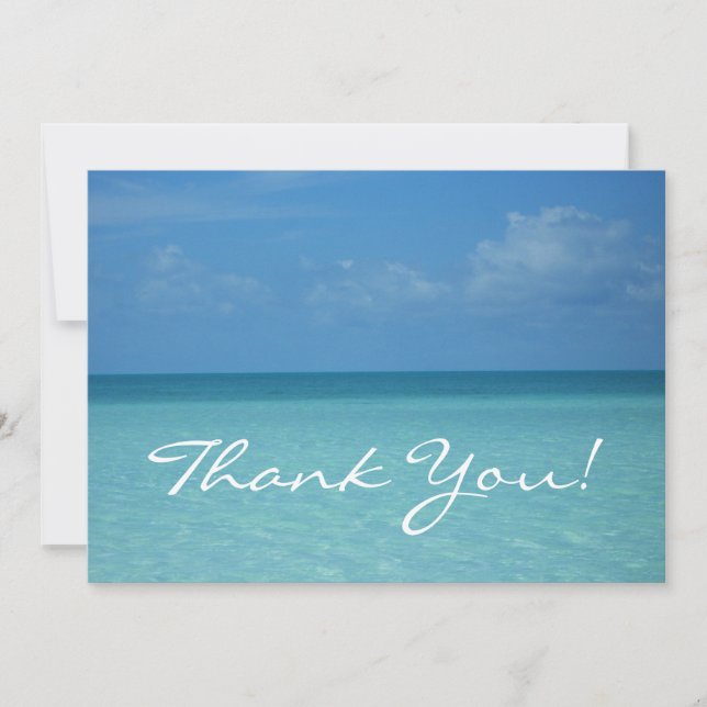 Caribe do Cartões de agradecimentos Horizonte (Frente)