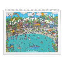 Caribe Ilustrações do Calendário de Kristin