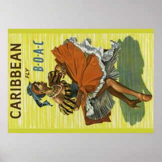 Caribe poster de viagens