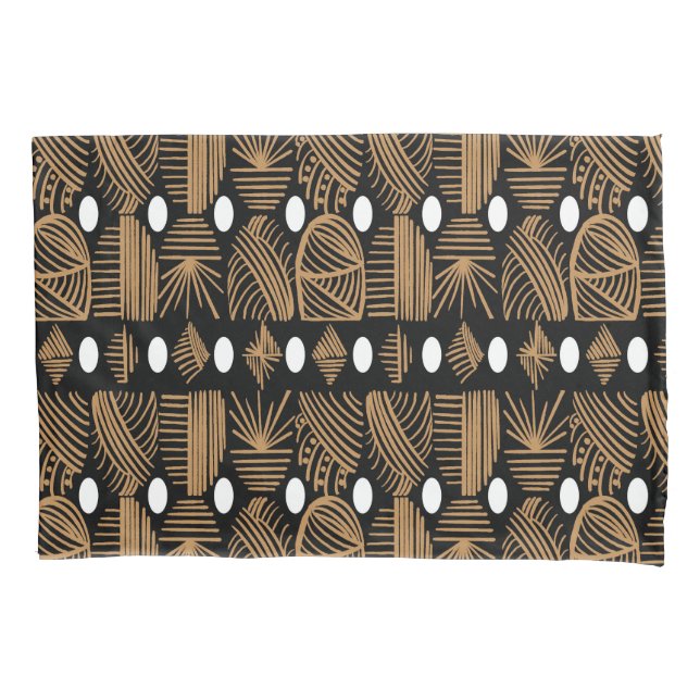Caribe Tribal Mudclose: Preto, Branco, Dourado (Frente)