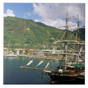 Caribenho, St. Lucia, Soufriere. Barcos em