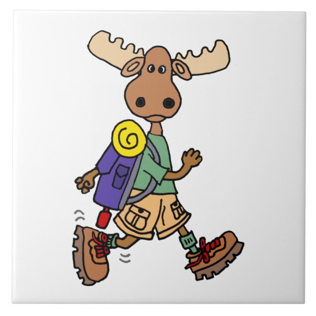 Caricatura de Hiker de Moose (Frente)