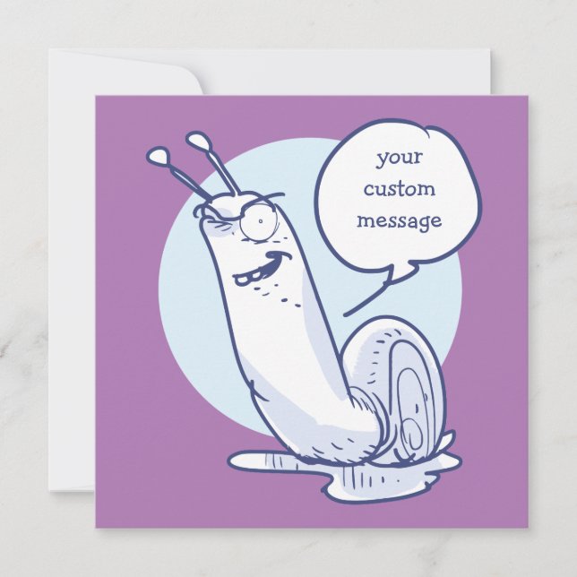 caricatura engraçada diz algo, cartoon (Frente)