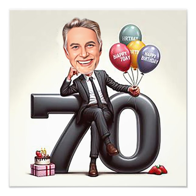 Caricatura personalizada - Envie sua foto para pro (Frente)