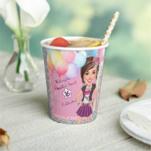 Caricatura Personalizada Sweet 16 com Balões