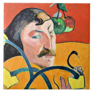 Caricatura, pintura de Gauguin
