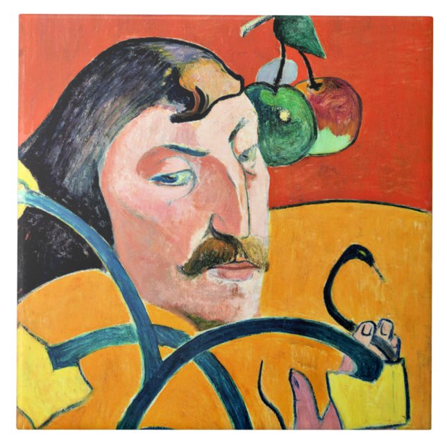 Caricatura, pintura de Gauguin (Frente)